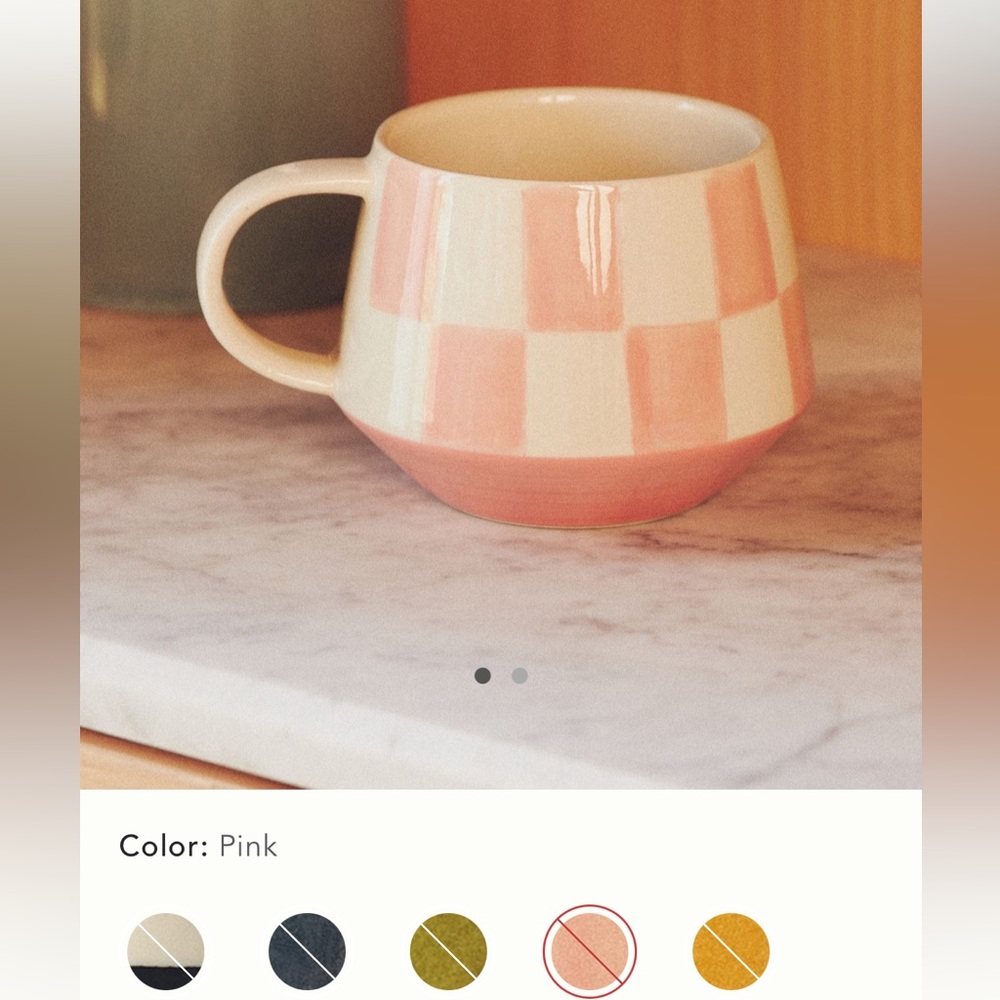Anthropologie stoneware mug